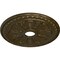 Ekena Millwork Bristol Ceiling Medallion (Fits Canopies up to 3 7/8"), 23 1/2"OD x 3 7/8"ID x 1"P, Brass CM23BIBRS - alternate 2